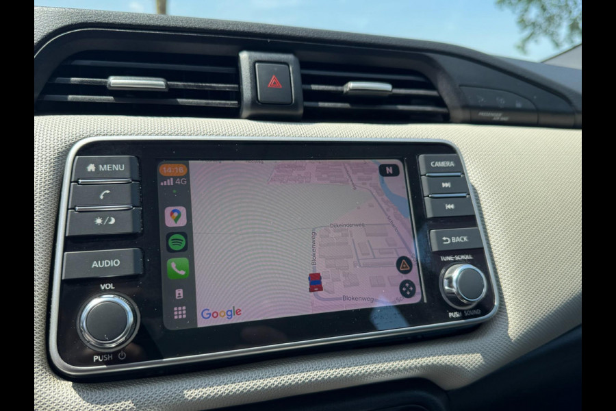 Nissan Micra 1.0 IG-T Acenta TREKHAAK / CAMERA / CARPLAY / 4-SEIZ. BAND / STOELVERW. / ZEER NETJES