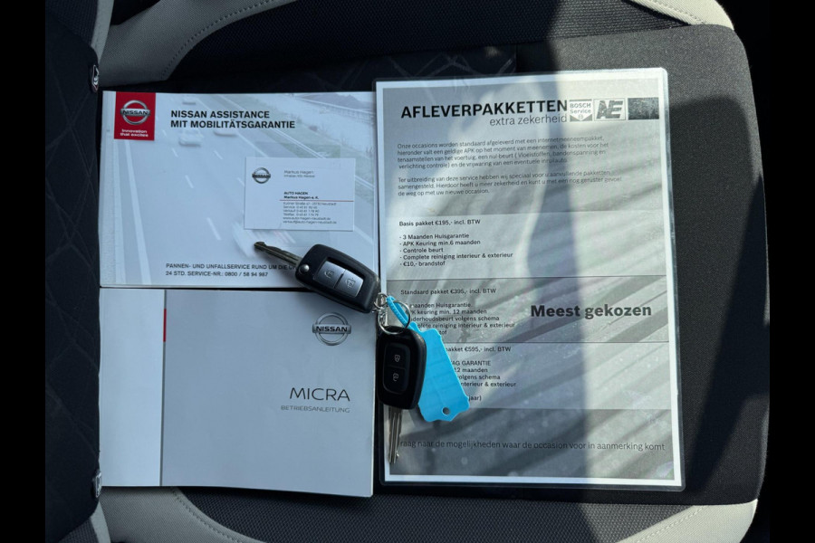 Nissan Micra 1.0 IG-T Acenta TREKHAAK / CAMERA / CARPLAY / 4-SEIZ. BAND / STOELVERW. / ZEER NETJES