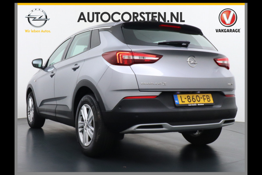 Opel Grandland X T 131pk 360Camera Navi 1/2Leer Apple/Android Usb Bluetooth CruiseControl Pdc Dab Ecc Tel. Isofix Mistlampen Blindspot Lane-dep. Bordherk. Licht-/Zichtpakket Elek.Inkl.spiegels Elek.Ramen Led 17''LM 1.2 Turbo Business Elegance NL-auto! B- klasse EURO 6 Origin.NLse auto