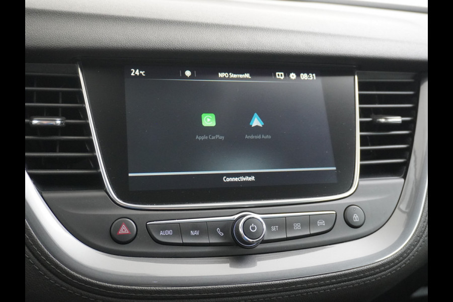 Opel Grandland X T 131pk 360Camera Navi 1/2Leer Apple/Android Usb Bluetooth CruiseControl Pdc Dab Ecc Tel. Isofix Mistlampen Blindspot Lane-dep. Bordherk. Licht-/Zichtpakket Elek.Inkl.spiegels Elek.Ramen Led 17''LM 1.2 Turbo Business Elegance NL-auto! B- klasse EURO 6 Origin.NLse auto