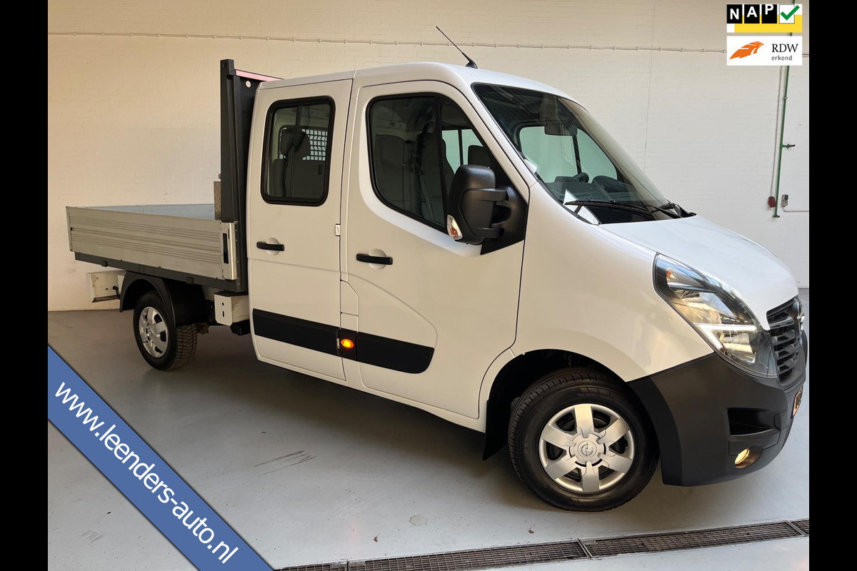 Opel Movano Pick-up 2.3 Turbo 136pk euro6 L2H1 Dubbel Cabine 7persoons, Airco, Navigatie, Trekhaak, Gereedschapkist, RIJKLAARPRIJS