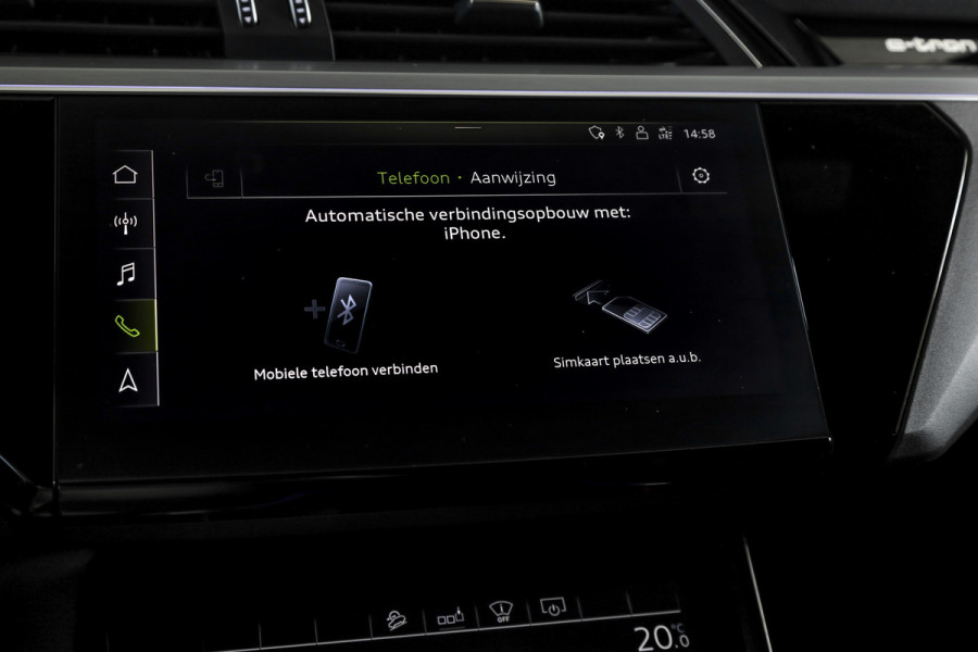 Audi e-tron 50 quattro S edition 71 kWh | Bang & Olufsen | S/K Panodak | Dig.Cockpit | Adapt.Cruise | Stoelverw. | Camera+PDC | NAV + App.Connect | Auto.Airco | LM 20" |