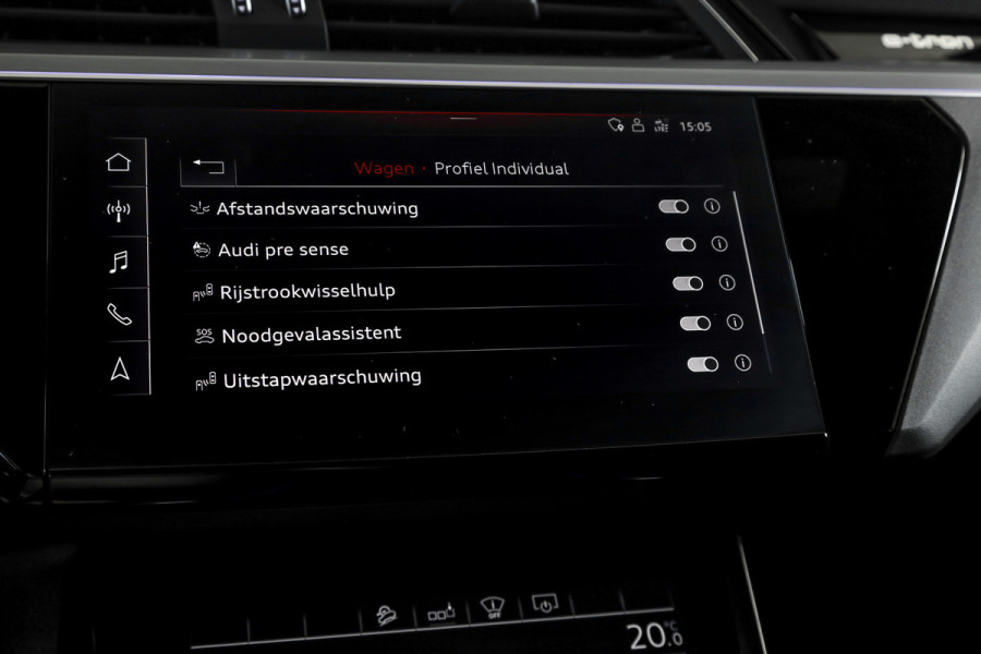 Audi e-tron 50 quattro S edition 71 kWh | Bang & Olufsen | S/K Panodak | Dig.Cockpit | Adapt.Cruise | Stoelverw. | Camera+PDC | NAV + App.Connect | Auto.Airco | LM 20" |
