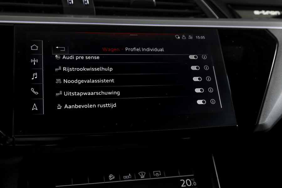 Audi e-tron 50 quattro S edition 71 kWh | Bang & Olufsen | S/K Panodak | Dig.Cockpit | Adapt.Cruise | Stoelverw. | Camera+PDC | NAV + App.Connect | Auto.Airco | LM 20" |
