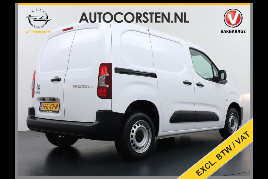 Toyota PROACE CITY D102pk D-4D Navi Apple/Android ECC Pdc Bluetooth CruiseControl Elek.Ramen Airco SchuifdeurRechts Usb Mistlampen Regensensor Aut.Verlichting Elek.inkl.spiegels Live 1500kg trekvermogen Orig.NLs auto EURO6