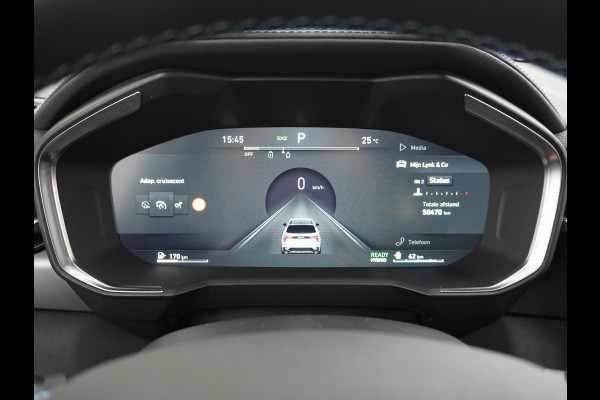 Lynk & Co 01 1.5 PHEV AUT-7 261pk 4wd Pano-Schuif-K-dak 20" 360°Camera Apple Carplay Android Auto Adaptive-Cr NaviPdc-a+v Ecc Keyless Led M-B Elek.Memory.Stoel File assistent Dodehoek detector Elektrisch bedienbare achterklep Rijstrooksensor Wifi Verkeersbord detectie 425Nm koppel 3,6kw laadvermogen A-label Euro 6 Hybride Benzine / Elektrisch rijden tot ca 69km
