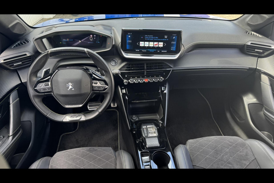 Peugeot 208 1.2 PureTech GT Pack 130PK Automaat Adaptive cruise control Climate control Leder/ Alcantara Stoelverwarming Full LED