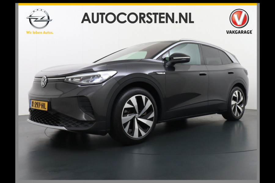 Volkswagen ID.4 204pk 77 kWh NIEUWE HV ACCU ! Navi Adap.Cruise Camera 20" Apple Carplay Android Carplay Mirrorlink Bordherk. Lane-dep. Front-Assist Led Stoelverwarmd dab . Usb Pdc KeylessStart Grootste accu ! Leer/Alcantara 1st. First Snelladen tot 135kw/uur !