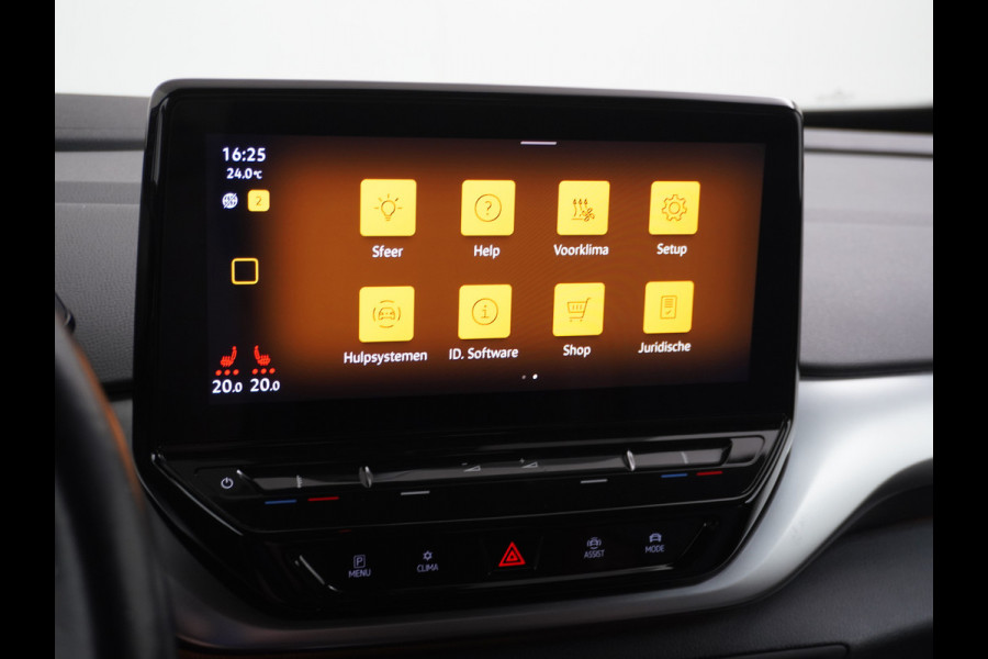Volkswagen ID.4 204pk 77 kWh NIEUWE HV ACCU ! Navi Adap.Cruise Camera 20" Apple Carplay Android Carplay Mirrorlink Bordherk. Lane-dep. Front-Assist Led Stoelverwarmd dab . Usb Pdc KeylessStart Grootste accu ! Leer/Alcantara 1st. First Snelladen tot 135kw/uur !