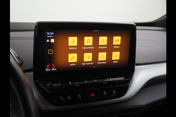 Volkswagen ID.4 204pk 77 kWh NIEUWE HV ACCU ! Navi Adap.Cruise Camera 20" Apple Carplay Android Carplay Mirrorlink Bordherk. Lane-dep. Front-Assist Led Stoelverwarmd dab . Usb Pdc KeylessStart Grootste accu ! Leer/Alcantara 1st. First Snelladen tot 135kw/uur !