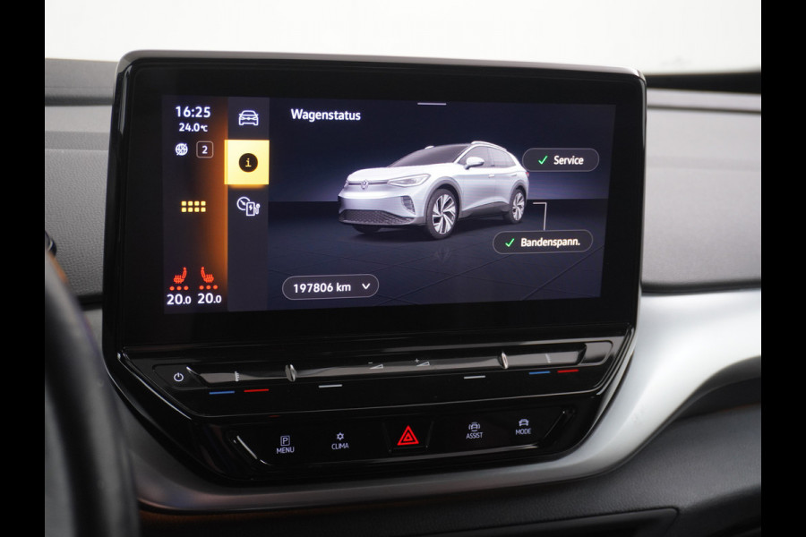 Volkswagen ID.4 204pk 77 kWh NIEUWE HV ACCU ! Navi Adap.Cruise Camera 20" Apple Carplay Android Carplay Mirrorlink Bordherk. Lane-dep. Front-Assist Led Stoelverwarmd dab . Usb Pdc KeylessStart Grootste accu ! Leer/Alcantara 1st. First Snelladen tot 135kw/uur !