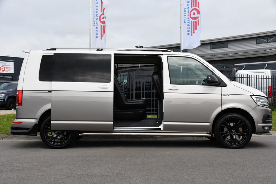 Volkswagen Transporter 2.0 TDI L2H1 DC Highline Adaptieve Cruise, Camera, 204PK, Automaat, LED, Electrische deur, Leder, Uniek!