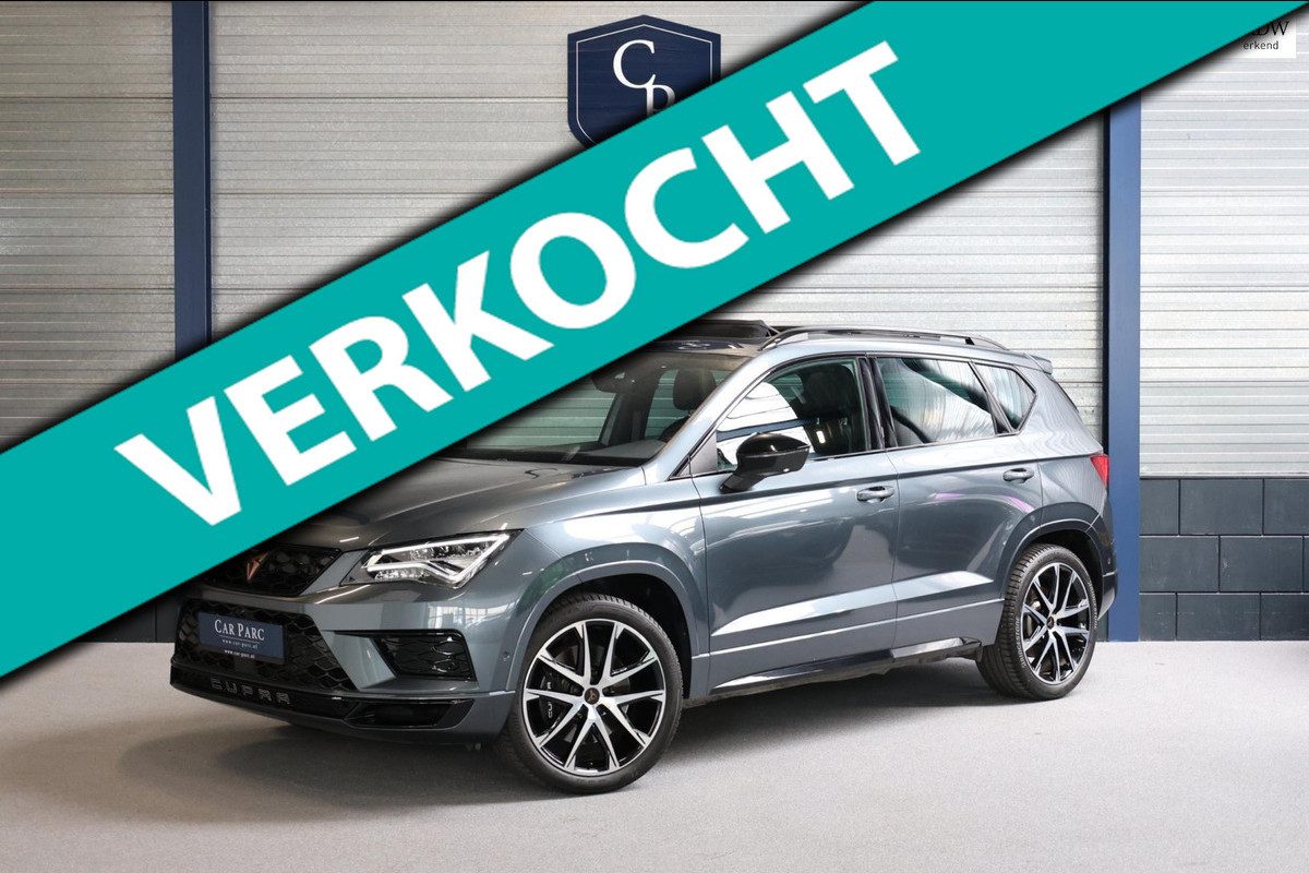 CUPRA Ateca 2.0 TSI 4DRIVE 300+PK LED/VIRTUAL/SFEER/BEATS/PANO/KUIP+ALCANTARA+S.VERWARMING/19" LMV/CAM/ACC/ECC/12 MDN GARANTIE! CUPRA Ateca 2.0 TSI 4DRIVE 300+PK LED/VIRTUAL/SFEER/BEATS/PANO/KUIP+ALCANTARA+S.VERWARMING/19" LMV/CAM/ACC/ECC/12 MDN GARANTIE!
