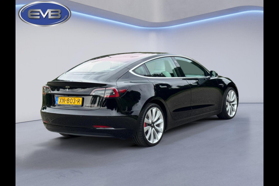 Tesla Model 3 Performance 462 pk AWD 75 kWh, panoramadak, leder, 20 inch, Nederlandse auto met nationale auto pas