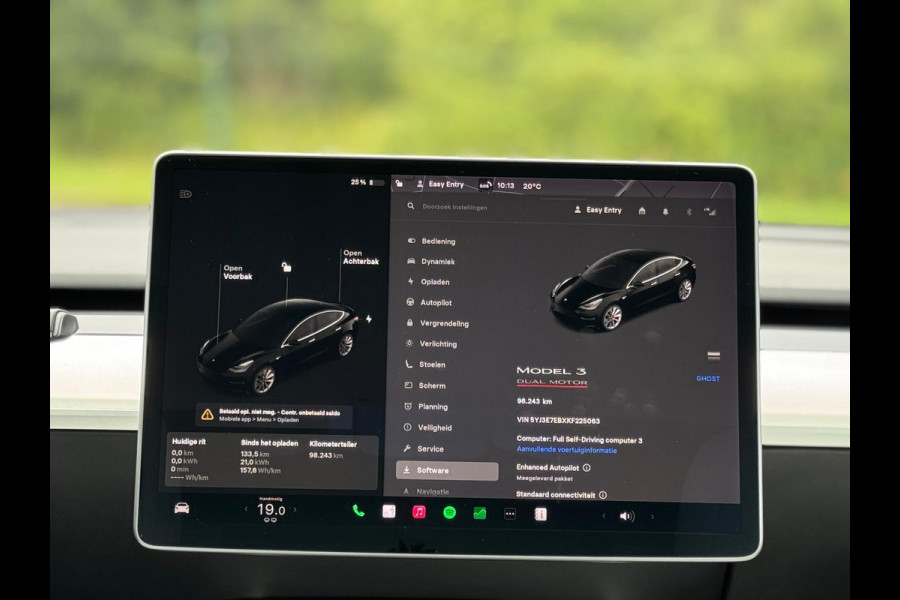 Tesla Model 3 Performance 462 pk AWD 75 kWh, panoramadak, leder, 20 inch, Nederlandse auto met nationale auto pas