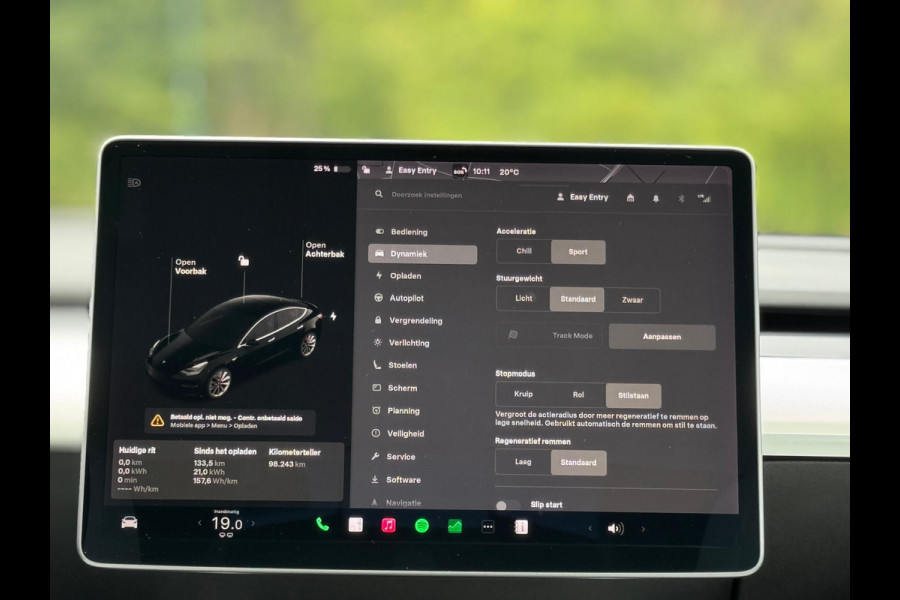 Tesla Model 3 Performance 462 pk AWD 75 kWh, panoramadak, leder, 20 inch, Nederlandse auto met nationale auto pas