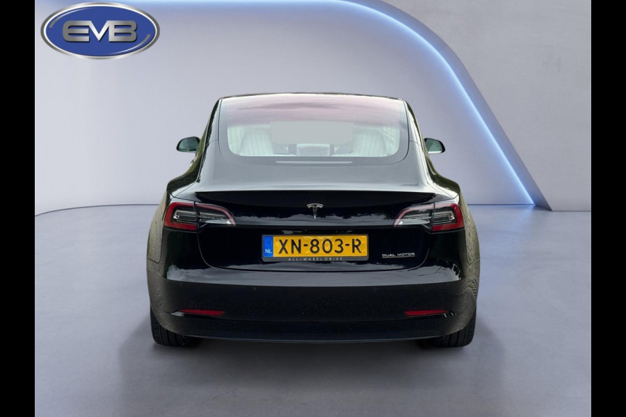 Tesla Model 3 Performance 462 pk AWD 75 kWh, panoramadak, leder, 20 inch, Nederlandse auto met nationale auto pas
