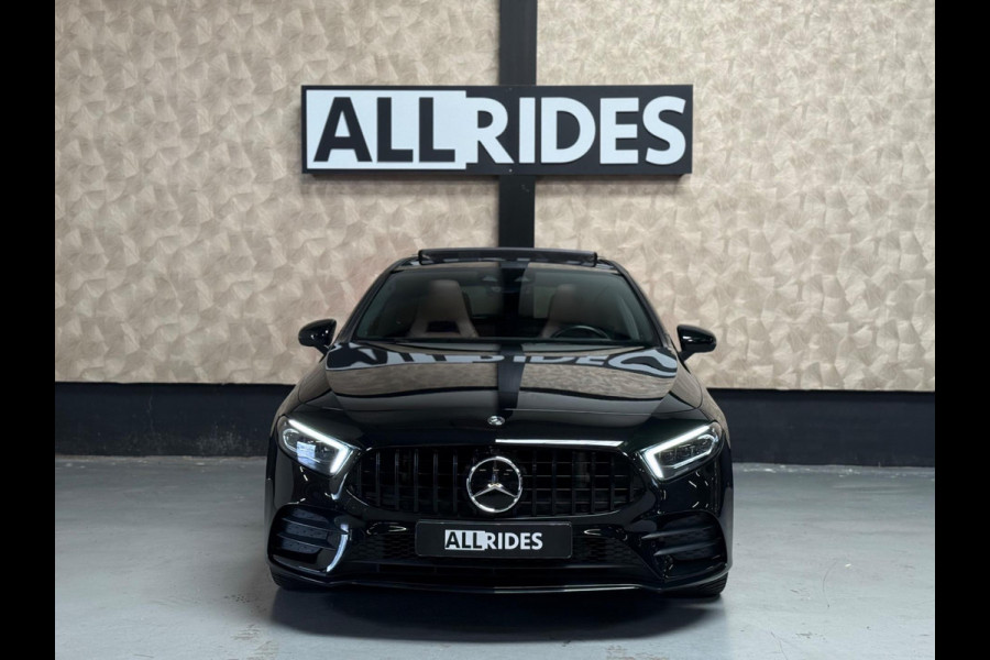 Mercedes-Benz A-Klasse 220 Launch Edition Premium Plus AMG Night | pano | Leer | Multibeam | HUD | Memory | Keyless | Sfeerver