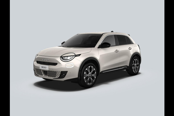 Fiat 600 1.2 Hybrid 110pk La Prima | Leder | Stoelmassage | Camera | Carplay | Adapt. Cruise | Winter Pack