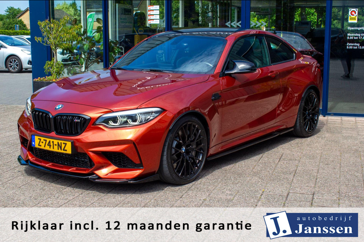 BMW M2 DCT Competition | Prijs rijklaar incl. 12 mnd garantie | Navi Adaptive Led 19"Lmv Cruise Pdc Camera Leder Stoelverw BMW M2 DCT Competition | Prijs rijklaar incl. 12 mnd garantie | Navi Adaptive Led 19"Lmv Cruise Pdc Camera Leder Stoelverw