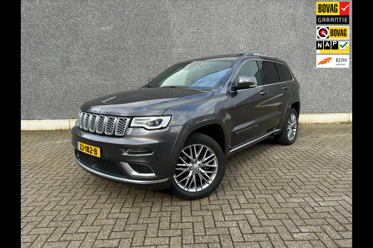 Jeep Grand Cherokee 3.0 CRD Summit | AUTOMAAT | PANO | NAVI | A.CAMERA | STUUR/STOELVERW | CC | PDC | NAP | NIEUWSTAAT Jeep Grand Cherokee 3.0 CRD Summit | AUTOMAAT | PANO | NAVI | A.CAMERA | STUUR/STOELVERW | CC | PDC | NAP | NIEUWSTAAT