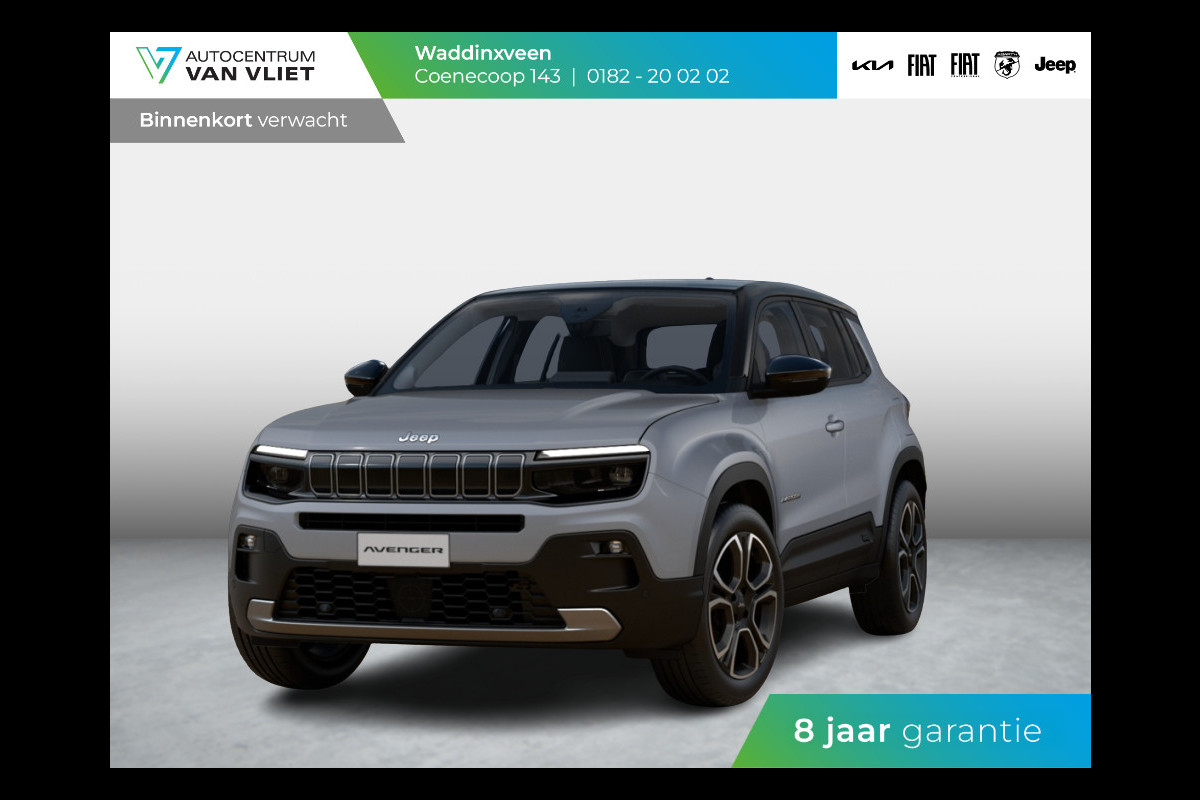 Jeep Avenger 1.2 e-Hybrid Summit | Winter Pack | Schuif/Kanteldak | Infotaiment&Convenience Pack | Bicolore Jeep Avenger 1.2 e-Hybrid Summit | Winter Pack | Schuif/Kanteldak | Infotaiment&Convenience Pack | Bicolore