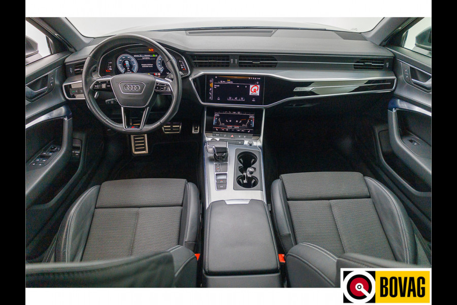 Audi A6 Avant 50 TFSI e quattro 300 PK 2X S-Line Advanced edition | 20" | Stoel- & achterbankverwarming Adaptive Cruise, Navigatie, Matrix Led, Daytona grijs metallic, Elec. achterklep, Afneembare trekhaak