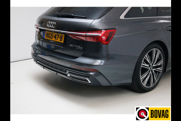 Audi A6 Avant 50 TFSI e quattro 300 PK 2X S-Line Advanced edition | 20" | Stoel- & achterbankverwarming Adaptive Cruise, Navigatie, Matrix Led, Daytona grijs metallic, Elec. achterklep, Afneembare trekhaak