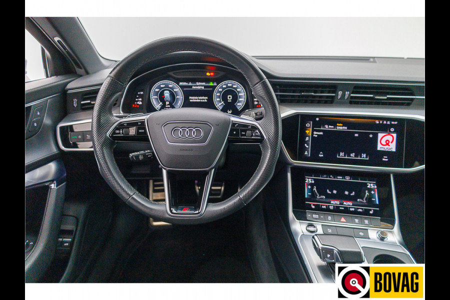 Audi A6 Avant 50 TFSI e quattro 300 PK 2X S-Line Advanced edition | 20" | Stoel- & achterbankverwarming Adaptive Cruise, Navigatie, Matrix Led, Daytona grijs metallic, Elec. achterklep, Afneembare trekhaak