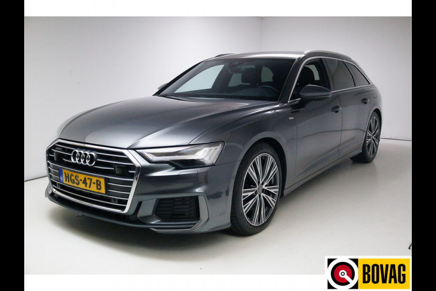 Audi A6 Avant 50 TFSI e quattro 300 PK 2X S-Line Advanced edition | 20" | Stoel- & achterbankverwarming Adaptive Cruise, Navigatie, Matrix Led, Daytona grijs metallic, Elec. achterklep, Afneembare trekhaak