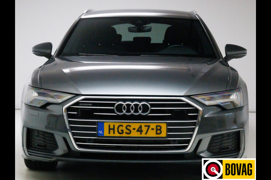 Audi A6 Avant 50 TFSI e quattro 300 PK 2X S-Line Advanced edition | 20" | Stoel- & achterbankverwarming Adaptive Cruise, Navigatie, Matrix Led, Daytona grijs metallic, Elec. achterklep, Afneembare trekhaak