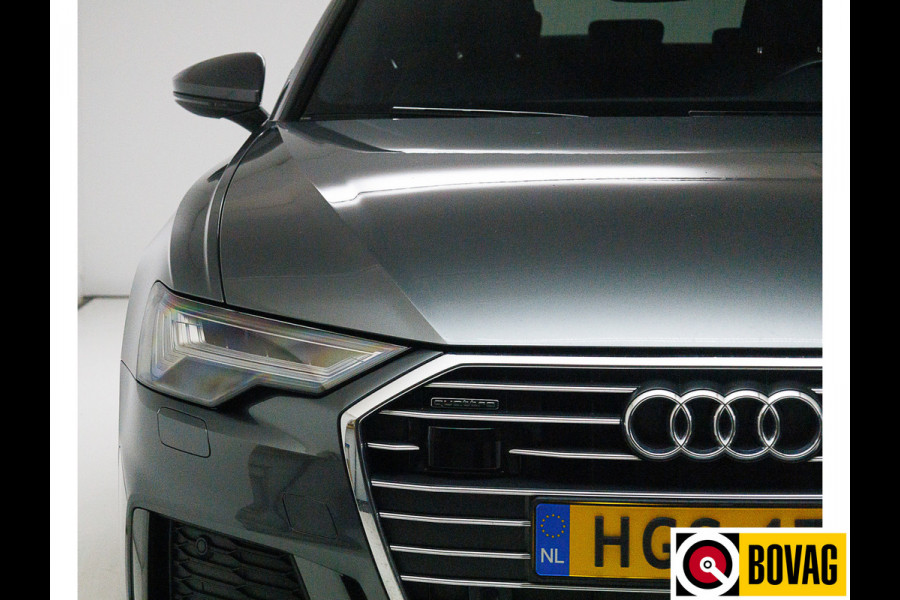 Audi A6 Avant 50 TFSI e quattro 300 PK 2X S-Line Advanced edition | 20" | Stoel- & achterbankverwarming Adaptive Cruise, Navigatie, Matrix Led, Daytona grijs metallic, Elec. achterklep, Afneembare trekhaak