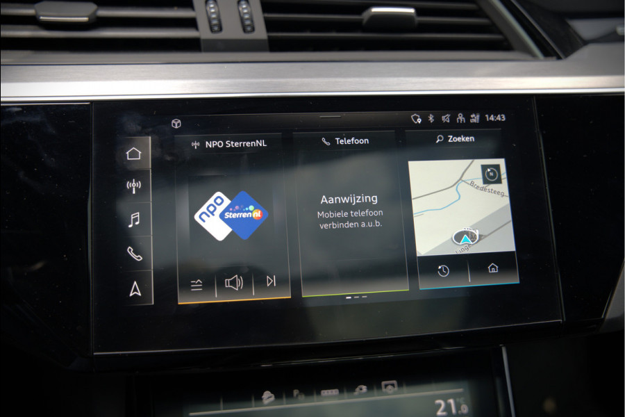 Audi e-tron 50 quattro S edition 71 kWh | S Line | Black Edition | Panoramadak | Memory Seats | Camera | Luchtvering | Adaptive Cruise Control | Keyless | Matrix LED | Leder | Stoelverwarming | NAP | BTW