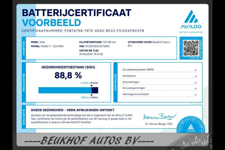 Tesla Model 3 Standard RWD Plus 60 kWh Navi 19inch Soh 89%