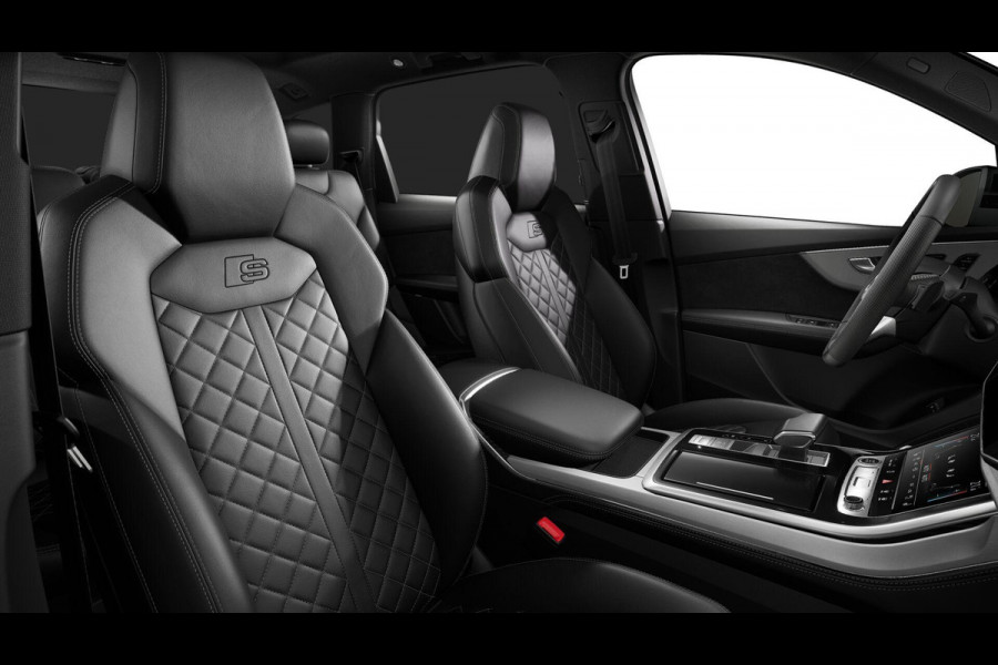 Audi Q7 55 TFSI e quattro Pro Line S 394pk Panoramadak | Omgevingscamera's | ACC | B&O | Vierwielbesturing | Sportstoelen Plus | leder interieur ruitpatroon, | Trekhaak | Keyless |