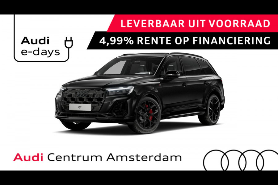 Audi Q7 55 TFSI e quattro Pro Line S 394pk Panoramadak | Omgevingscamera's | ACC | B&O | Vierwielbesturing | Sportstoelen Plus | leder interieur ruitpatroon, | Trekhaak | Keyless |