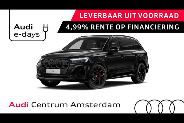 Audi Q7 55 TFSI e quattro Pro Line S 394pk Panoramadak | Omgevingscamera's | ACC | B&O | Vierwielbesturing | Sportstoelen Plus | leder interieur ruitpatroon, | Trekhaak | Keyless |