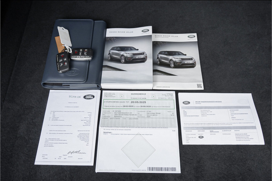 Land Rover Range Rover Velar 2.0 P250 Turbo AWD Pano Black Pack Leder Meridian 20"