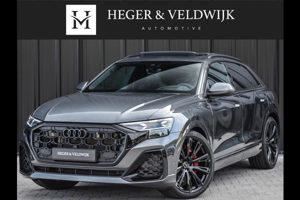 Audi Q8 55TFSI e QUATTRO PRO LINE S COMPETITION | S-SEATS | PANORAMADAK | 4 WIEL BESTURING | B&O SOUND | HEAD-UP | LUCHTVERING | DAB+ |