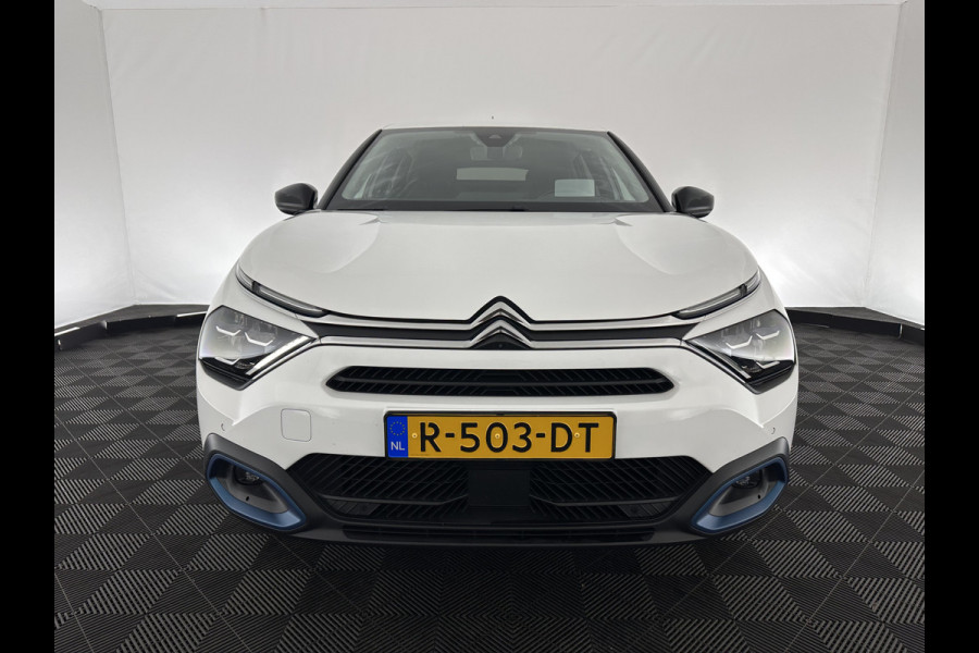 Citroën Ë-C4 Shine 50 kWh [ 3-Fase ] *HEAD-UP | FULL-LED | LEATHER-MICROFIBRE | CAMERA | DIGI-COCKPIT | NAVI-FULLMAP | KEYLESS | COMFORT-SEATS | ECC | LANE-ASSIST | PDC | CCS-FASTLOADER | CRUISE | CARPLAY | 18''ALU*