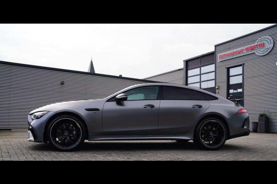 Mercedes-Benz AMG GT 4-Door Coupe AMG 43 4MATIC+ Premium Plus | Schuif/kanteldak | Burmester | LED | Designo Matte grey | 360 cam