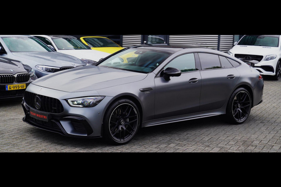 Mercedes-Benz AMG GT 4-Door Coupe AMG 43 4MATIC+ Premium Plus | Schuif/kanteldak | Burmester | LED | Designo Matte grey | 360 cam