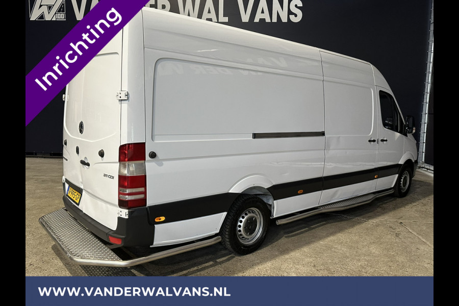 Mercedes-Benz Sprinter 311 CDI Automaat L3H2 *Post NL inrichting* Euro6 Camera sidebars, 270 graden achterdeuren, schappen, doorloopdeur