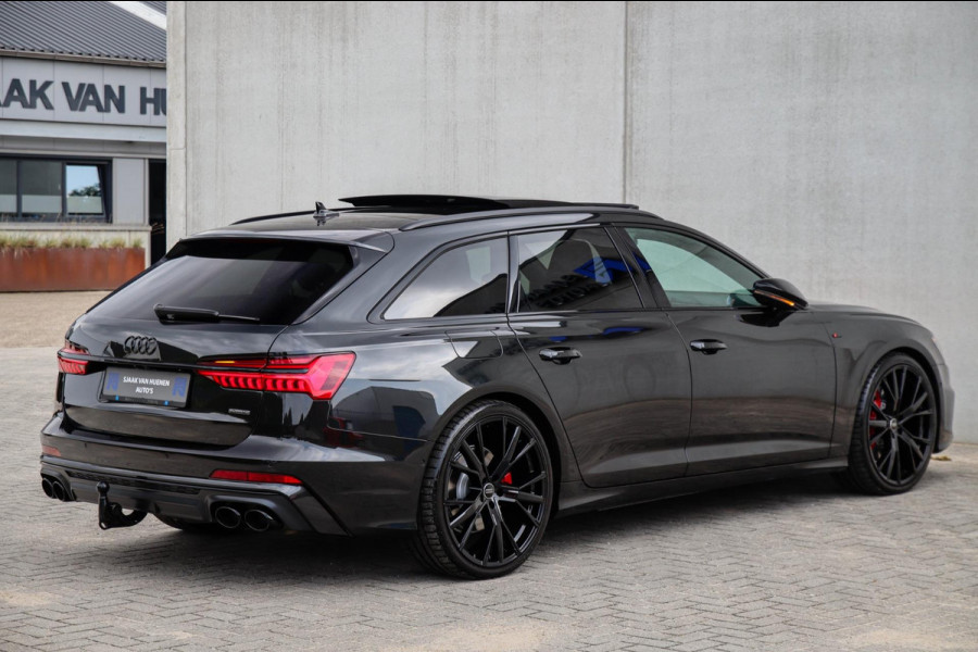 Audi A6 Avant 55 TFSI e Quattro Competition S line Edition 367pk Automaat|Kuipstoelen|Panoramadak|Virtual Cockpit|LED Matrix|Black