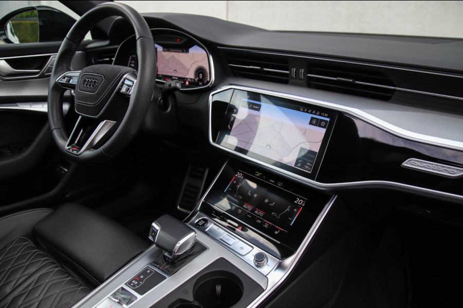 Audi A6 Avant 55 TFSI e Quattro Competition S line Edition 367pk Automaat|Kuipstoelen|Panoramadak|Virtual Cockpit|LED Matrix|Black