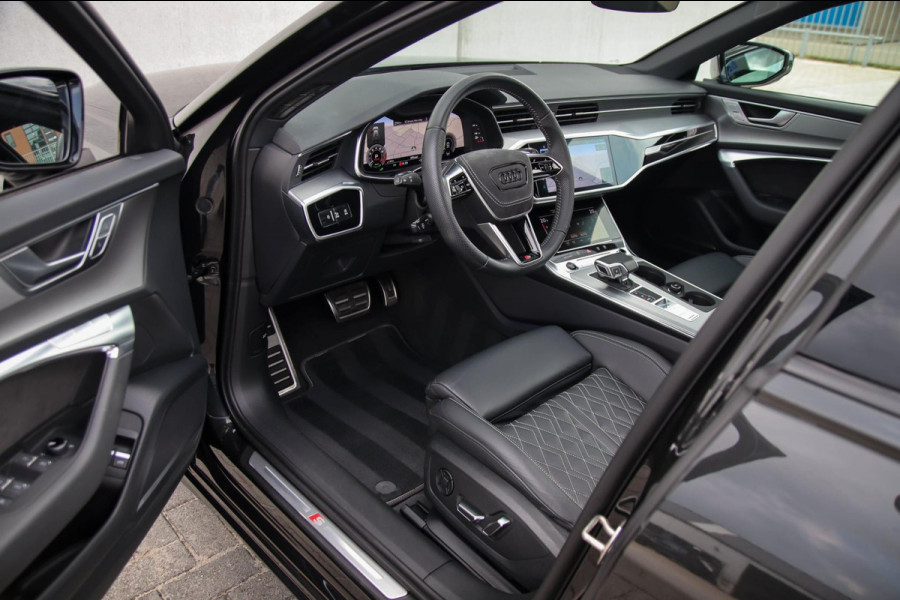 Audi A6 Avant 55 TFSI e Quattro Competition S line Edition 367pk Automaat|Kuipstoelen|Panoramadak|Virtual Cockpit|LED Matrix|Black