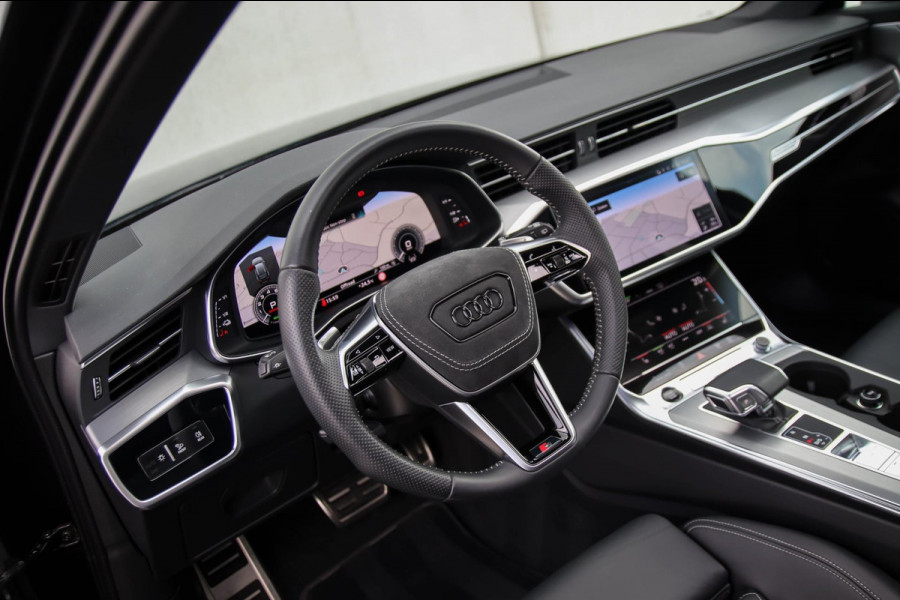Audi A6 Avant 55 TFSI e Quattro Competition S line Edition 367pk Automaat|Kuipstoelen|Panoramadak|Virtual Cockpit|LED Matrix|Black