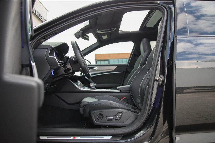 Audi A6 Avant 55 TFSI e Quattro Competition S line Edition 367pk Automaat|Kuipstoelen|Panoramadak|Virtual Cockpit|LED Matrix|Black