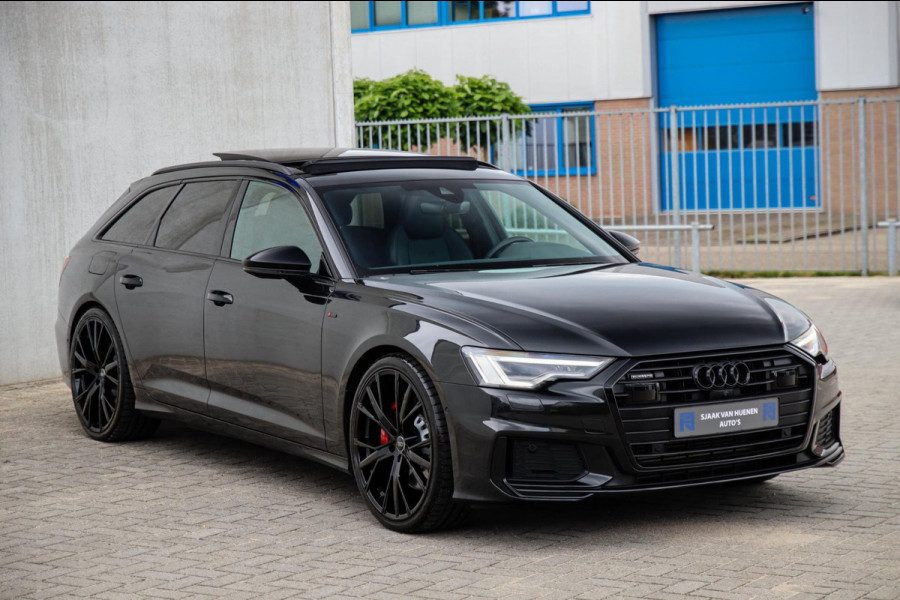 Audi A6 Avant 55 TFSI e Quattro Competition S line Edition 367pk Automaat|Kuipstoelen|Panoramadak|Virtual Cockpit|LED Matrix|Black