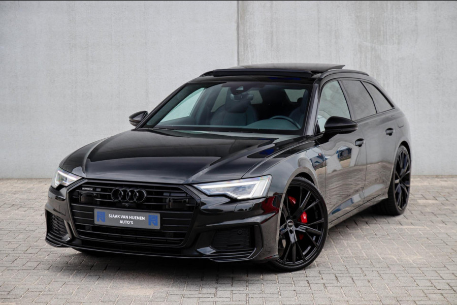 Audi A6 Avant 55 TFSI e Quattro Competition S line Edition 367pk Automaat|Kuipstoelen|Panoramadak|Virtual Cockpit|LED Matrix|Black